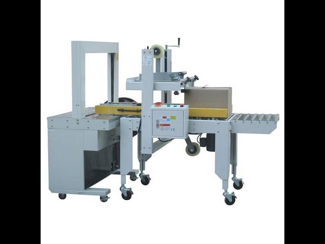 Semi Automatic Adhesive Tape Carton Box Sealing Packing Machine China