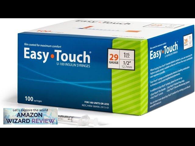 EasyTouch U-100 Insulin Syringe with Needle 29G 1cc 1/2-Inch (12.7mm) Box Review