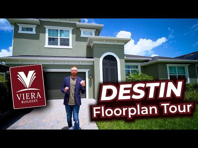 "DESTIN" Floor Plan Walkthrough Tour (4 Bed/3 Bath) | Viera Builders in Melbourne, FL