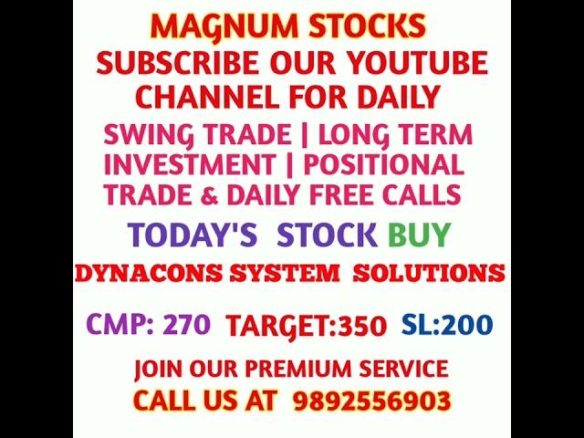 DYNACONS SYSTEM SOLUTIONS SHARE PRICE TARGET