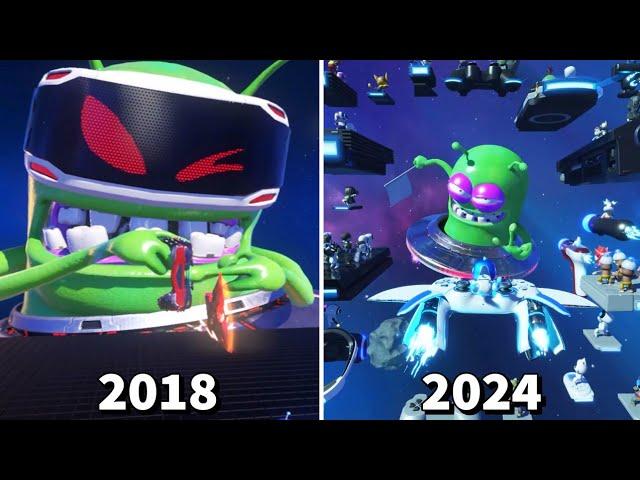 ASTRO BOT Alien Final Boss Fight Comparison | ASTRO BOT: Rescue Mission VR (2018 vs. 2024)