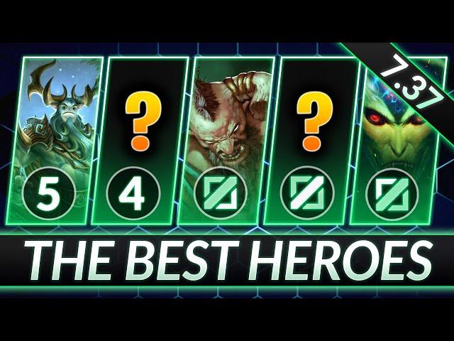 2 BROKEN HEROES FOR EVERY ROLE - CLIMB MMR FAST - Dota 2 Patch 7.37 Meta Guide