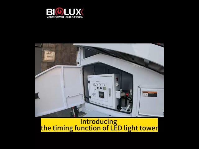 How to time the LED light tower of BIGLUX mobile solar light tower?