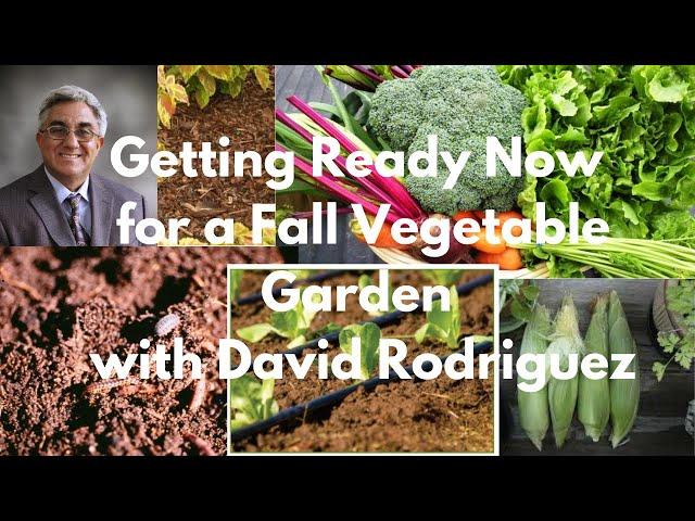 Getting Ready Now for a Fall Vegetable Garden with David Rodriguez