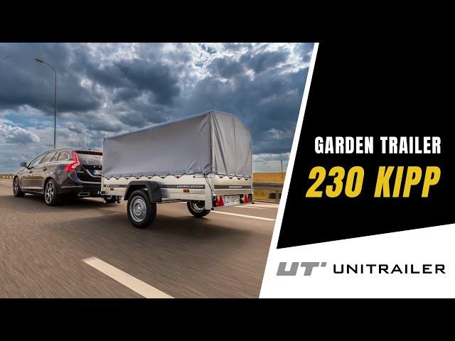 Przyczepa Samochodowa z plandeką - Unitrailer Garden Trailer 230 KIPP