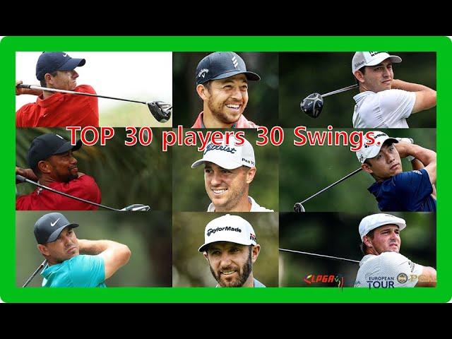 나의 스윙스타일은!!! 2020 PGA 톱 프로 30인 환상적인 골프스윙, 슬로모션 PGA TOUR 30 players. 30 Swings 2020, Slow-Motion