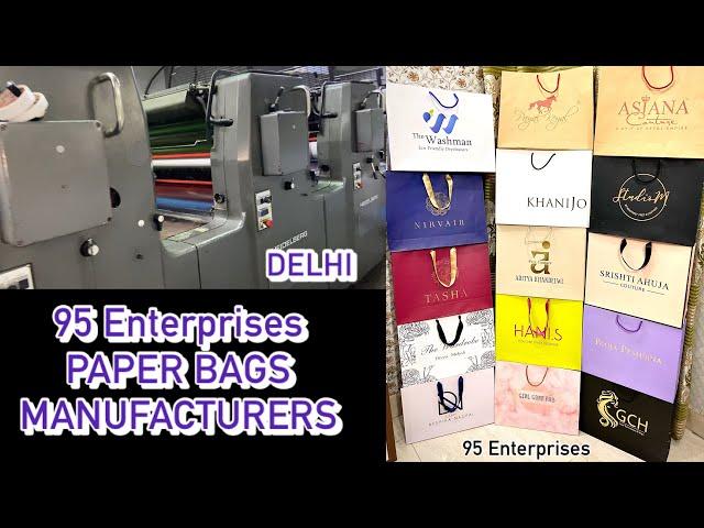 Paper carry bags manufacturers in Delhi at best price | Paper bag manufacturing | 95 Enterprises