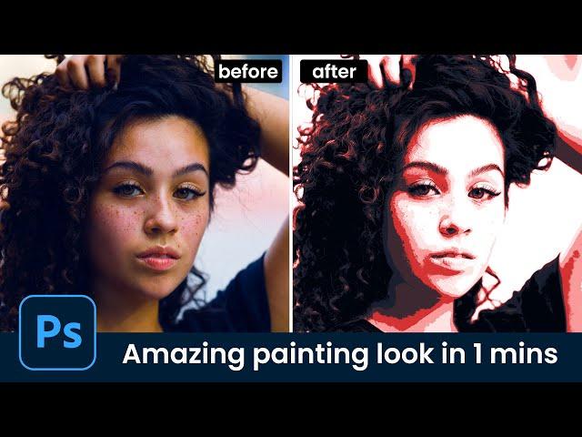 Turn into an amazing painting style in 1 minute | cool photoshop effect [Photoshop tutorial]