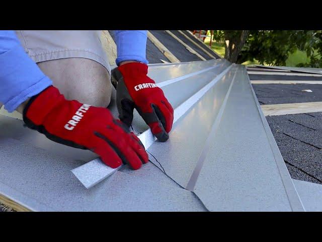 How to install  valley for a Metal Roof... Every cut in detail