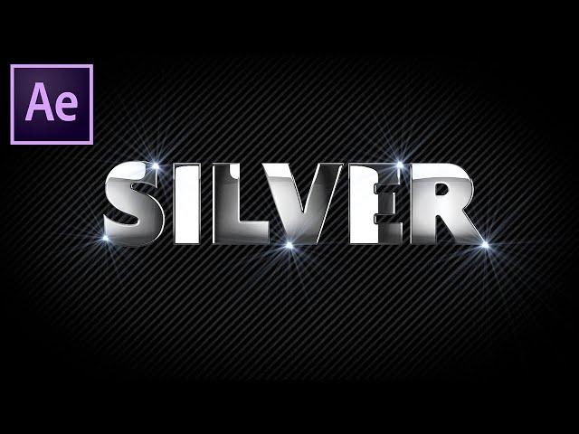 Silver Shiny Logo Animation in After Effects - After Effects Tutorial | No Plugin Required