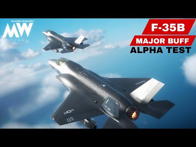 F-35B Strike fighter - Received major buff  review & damage test- Modern Warships