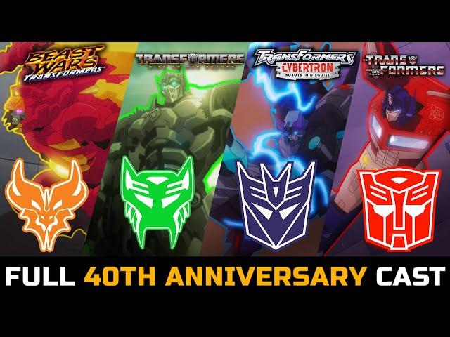 Transformers 40Th Anniversary Cast Robots, All 150+ Characters, Everyone Is Here Compilation!