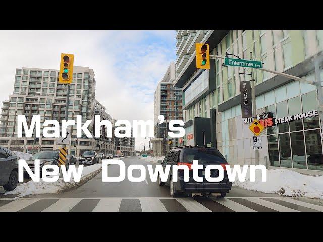 New Downtown Markham | City of Markham | driving tour - Ontario, CANADA | 4K |