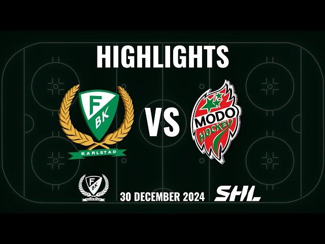 Highlights från Färjestad - MoDo *SHL OMGÅNG 29*