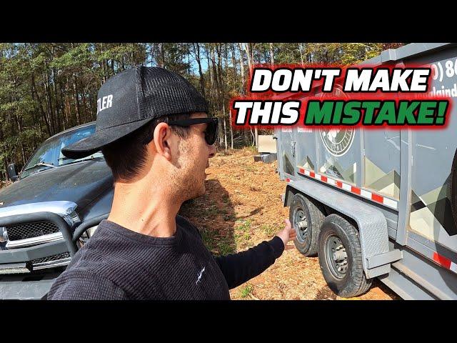 I Regret Buying Cheap Tires | $900 Day In The Junk Removal / Dumpster Rental Business!