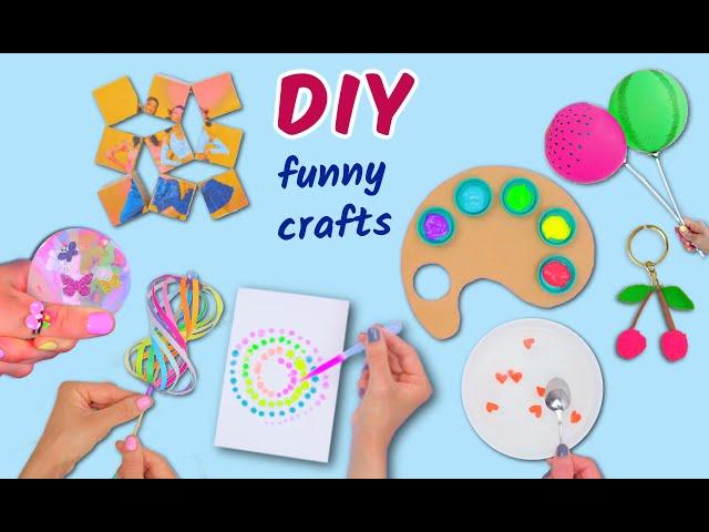 8 DIY FUNNY CRAFTS AND EASY HACKS - Gift Idea, Squishy Ball, Paper Crafts and more!