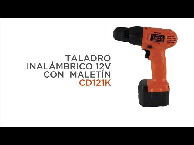 Toolspy Paraguay - Taladro Inalambrico BLACK+DECKER 12V + Maletin - CD121K