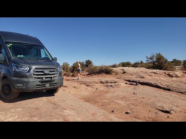 Ford Transit AWD off-road on 3 in Moab