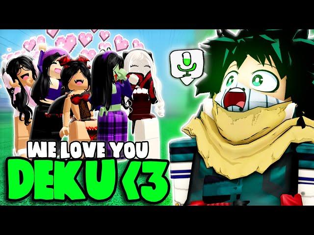 TROLLING ROBLOX VOICE CHAT as DEKU #2 (RIZZED THE WHOLE SERVER)