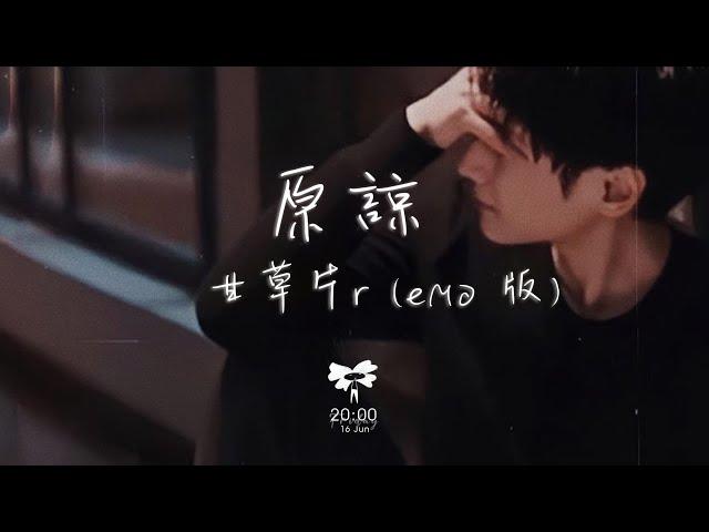 甘草片r  - 原諒(emo 版)「誰都別說 讓我一個人躲一躲」【動態歌詞】