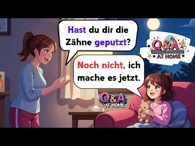 Learn German with Mom & Daughter: 120 Essential Daily Questions & Answers ‍