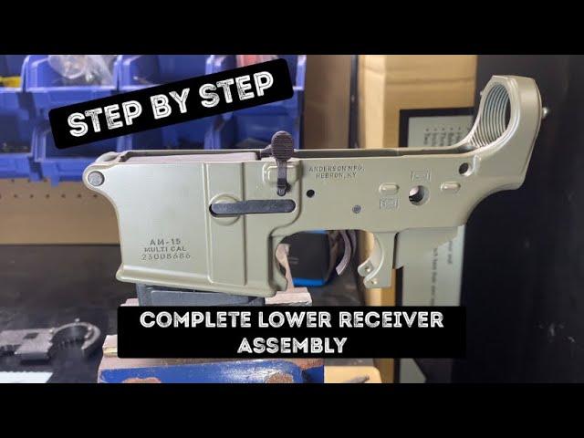 Step by step AR15 AS lower receiver assembly