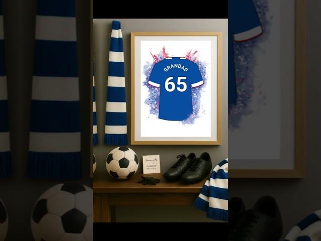Rangers FC Personalised Poster | Custom Football Gift for Loyal Gers Fans! #RangersFC #Shorts