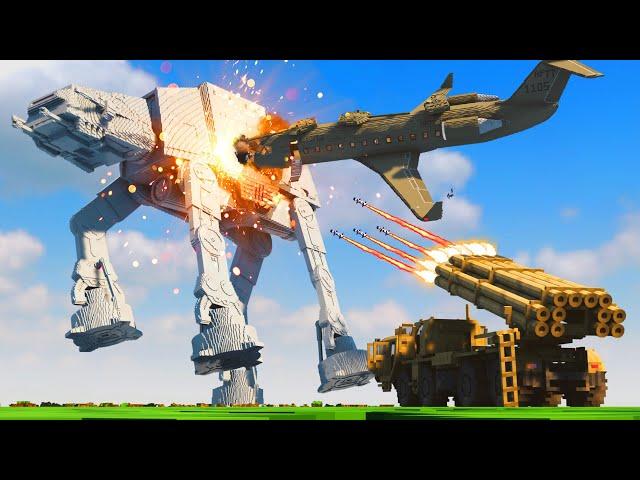 Realistic AT-AT Destruction  Teardown