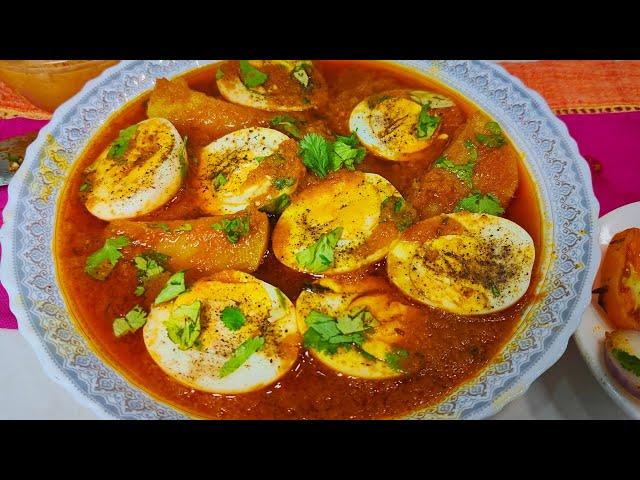 Sirf Chaar Masalo Banaye Ye Special Anda Saalan | Aloo Anda Egg Curry