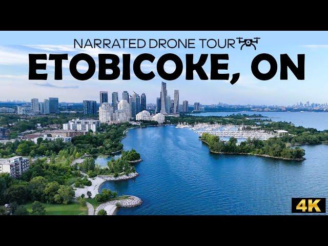 Explore Toronto’s Etobicoke & Humber Bay Waterfront in 4K | Soaring over Lake Ontario! 