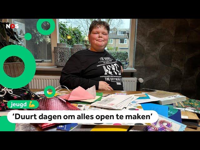 Tygo (11) krijgt honderden verjaardagskaarten