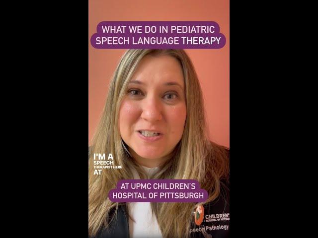 Pediatric Speech Language Therapy