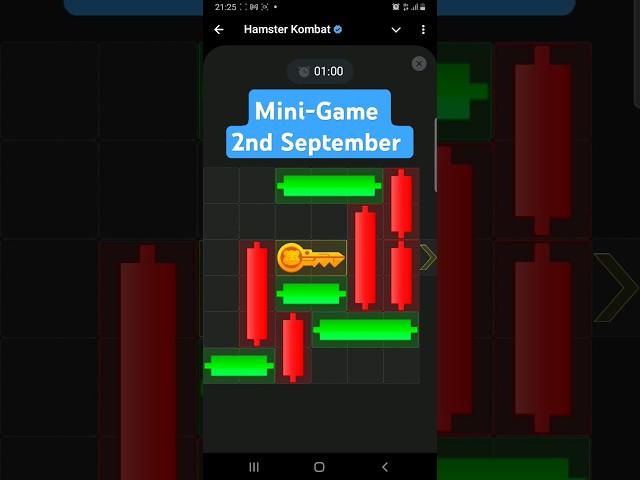 Hamster Kombat Mini-Game 2nd September #hamsterkombat #minigame