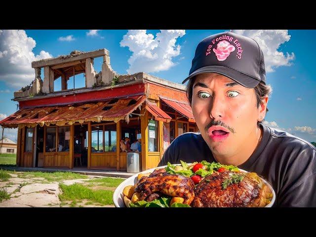 Eating at SKETCHY Restaurants For 24 Hours...