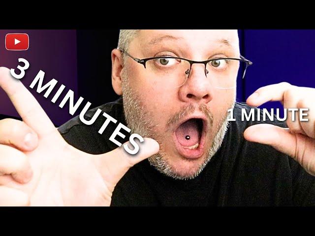 Make 3 Minute YouTube SHORTS [Get More Views on YouTube]