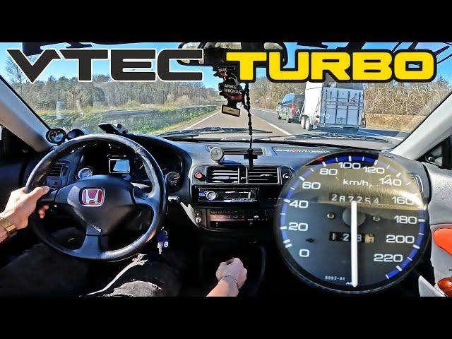 HONDA CIVIC *ALI-EXPRESS TURBO* TOP SPEED on AUTOBAHN