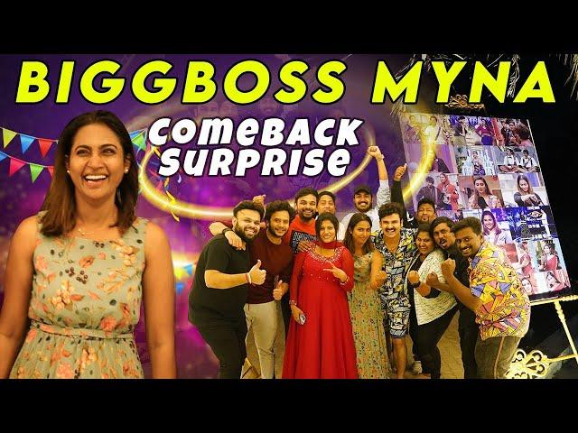 Myna எதிர்பாக்காத Real Surprise | Biggboss Comeback Vlog | Myna Wings