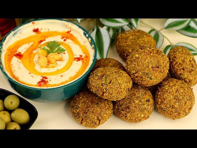 Falafel and Hummus Recipe | How to Make Falafel | Homemade Hummus Recipe