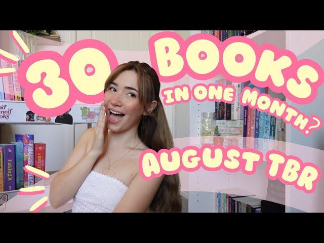 Reading 30 BOOKS in ONE month? | August TBR 2024 PART ONE ️