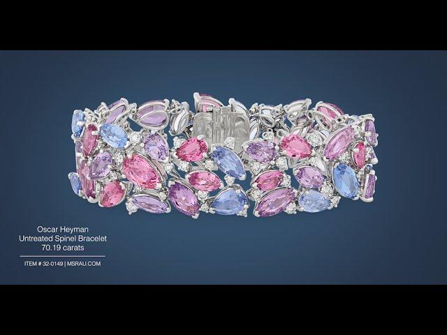 Oscar Heyman Untreated Spinel Bracelet (70.19 carats) | M.S. Rau