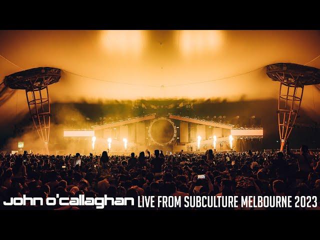 John O'Callaghan LIVE - Subculture Melbourne 2023