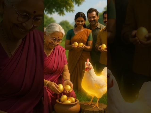  Grandma Got a Magical Hen That Laid Golden Eggs… #shorts #viralshorts #hen #ai #story