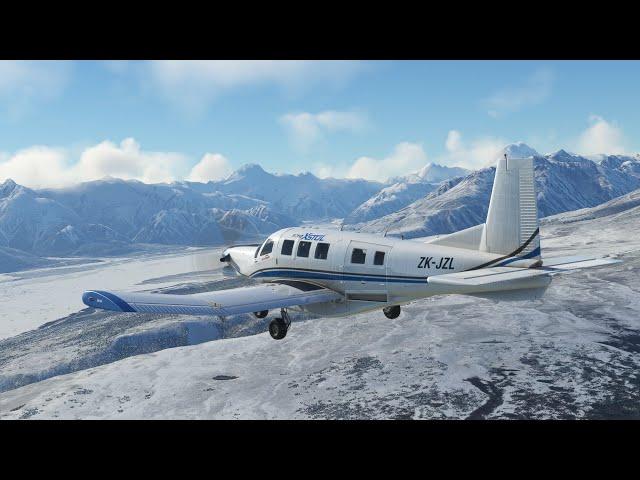 [MSFS] Orbx Pacific Aerospace P750 XSTOL - Review Flight / Tekapo, NZ to Mt. Cook, NZ