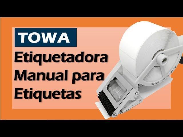 Etiquetadora Manual para Aplicar Etiquetas en Rollo Marca Towa