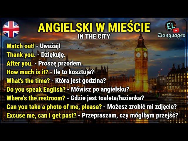 Angielski na mieście zwroty - Wyrażenia po angielsku w mieście słówka