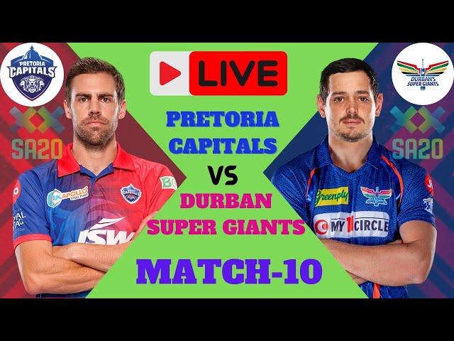 LIVE SA20 : Pretoria Capitals vs  Durban Super Giants  || SA20 LEAGUE 2024 SCORE AND COMMENTARY