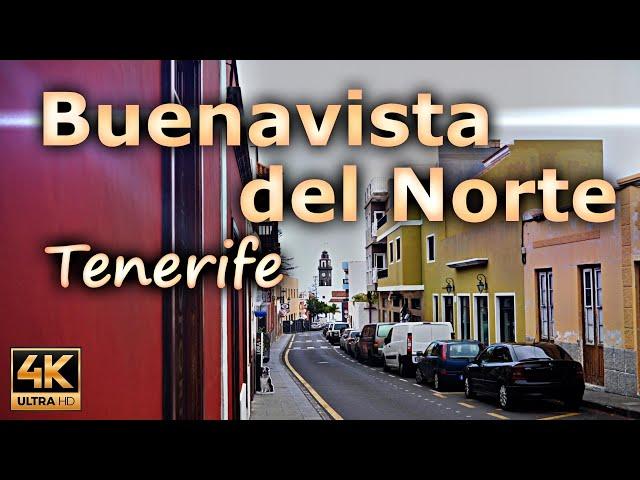 Buenavista del Norte on the northwestern coast of Tenerife / Tenerife, Spain / 4K