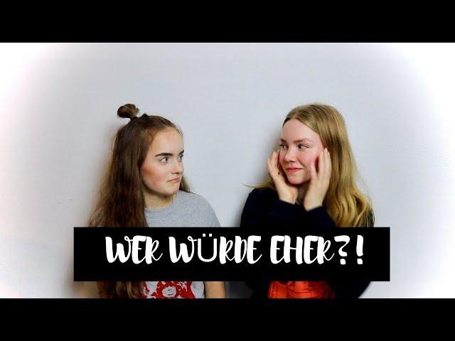 WER WÜRDE EHER ?! - Challenge w/ best friend | annislifediary