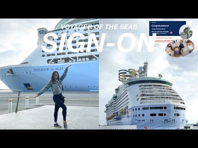 ABOARD WITH JORD: signing on voyager of the seas for my 3rd contract *as a pro ice skater*