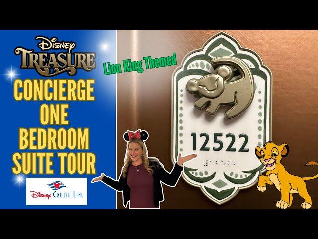 Disney Cruise Line TREASURE | CONCIERGE One Bedroom Suite #12522 | Lion King | Full Tour FIRST LOOK